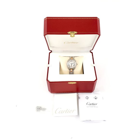 Sold on our website Cartier Clé De Stainless Steel Gold 31mm Automatic Watch - Picture 4 of 14